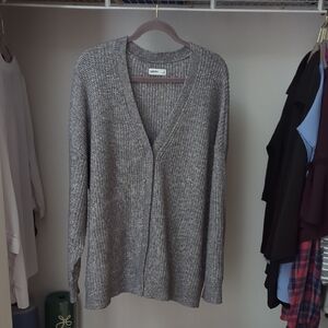 Sonoma Women's Gray Cardigan Sweater XL